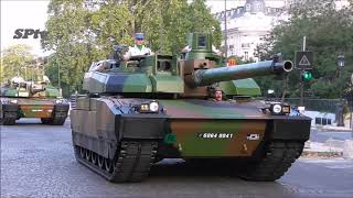 french battle tank convoy in Paris