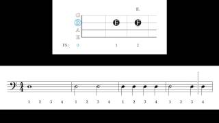 Sightreading for electric bass - Exercise #1 chords