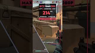 GTX 1060 3GB vs VALORANT! #gpu #gaming #gtx1060