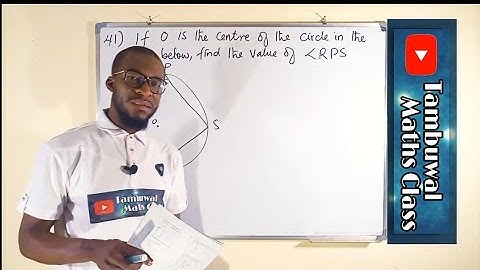 NECO 2020 Question 41 | Cyclic Quadrilateral