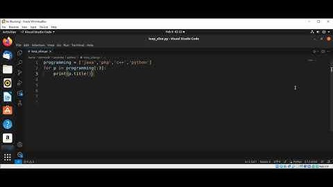 Looping Through a Slice List in Python