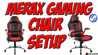 Merax High Back Ergonomic Leather Racing Gaming Chair