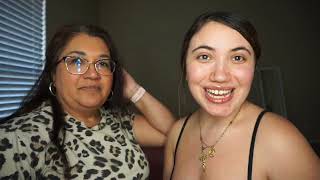 Mom does my makeup