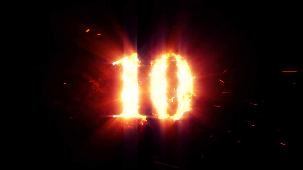 Flame Countdown Timer no copyright - YouTube