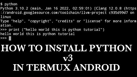 How To Install Python3 On Termux Android