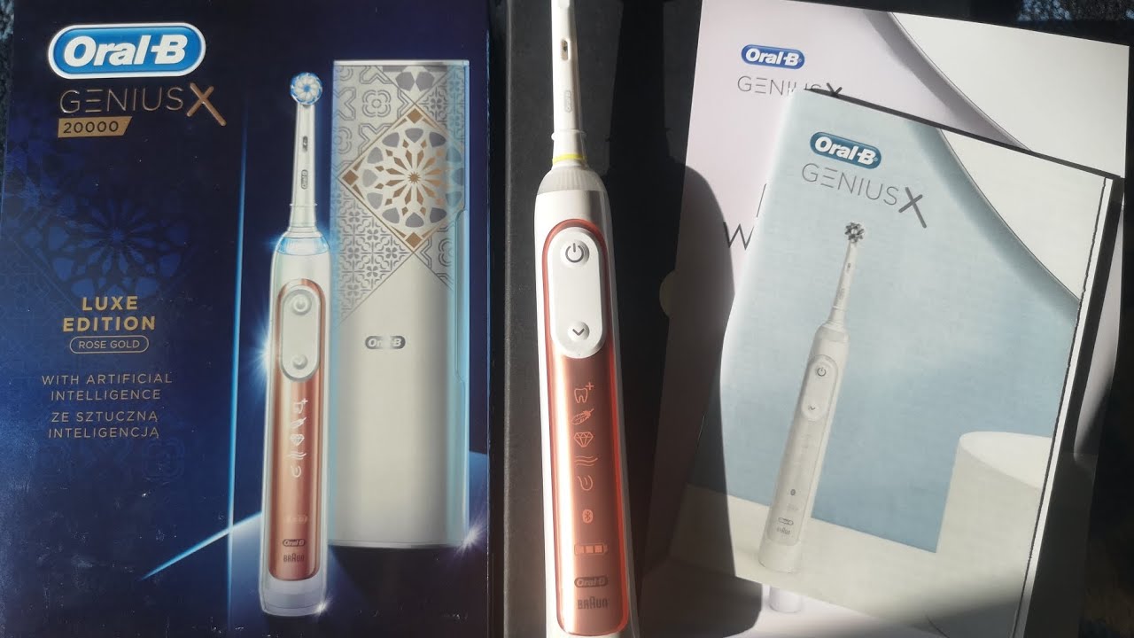 Oral B Genius X Electric toothbrush Unboxing Luxe Edition Rose