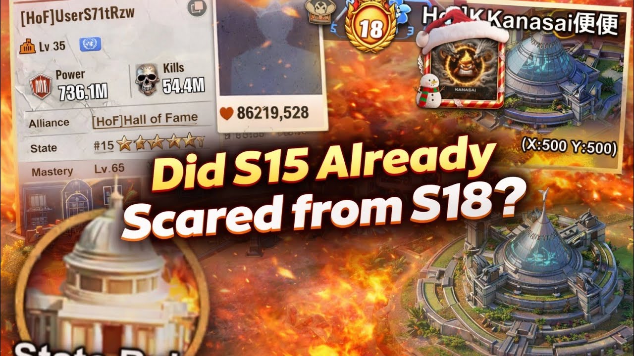 Last Z State Ruler Last Z State Ruler S15 vs S18 - Was S15 Already Scared? - YouTube