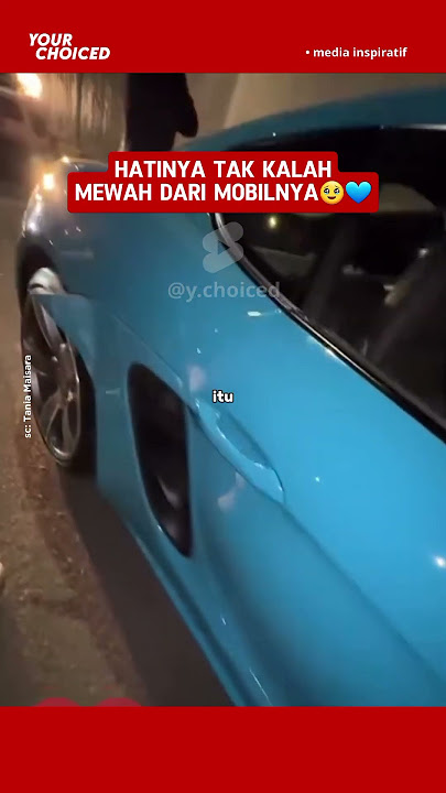 hatinya lebih mewah dari mobilnya! wanita ini maafkan pak supir yang tak sengaja menyenggol mobilnya
