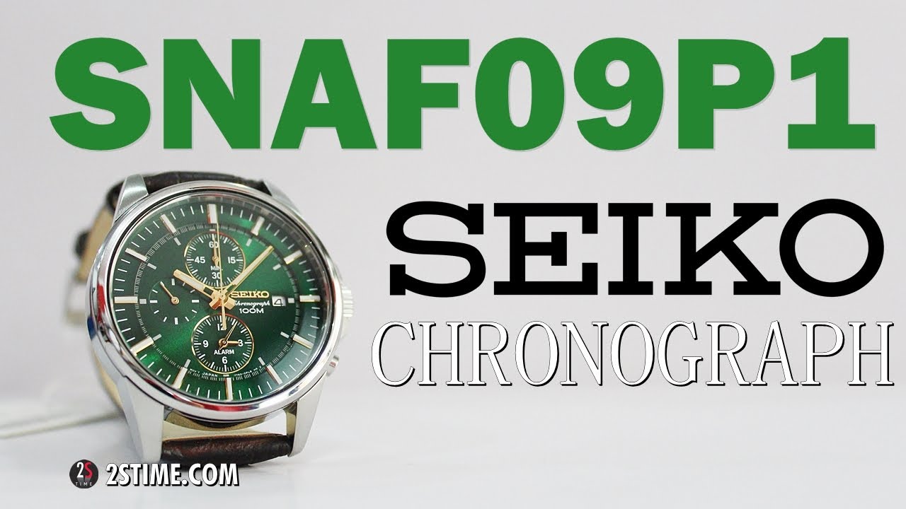SEIKO Chronograph SNAF09P1 | An Elegant Alarm Watch Under 200$ - YouTube