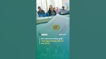 Đề xuất bỏ sổ hồng giấy: Tích hợp sổ hồng điện tử vào CCCD 📲 #cccd #vneid #datdai #tintuc #news
