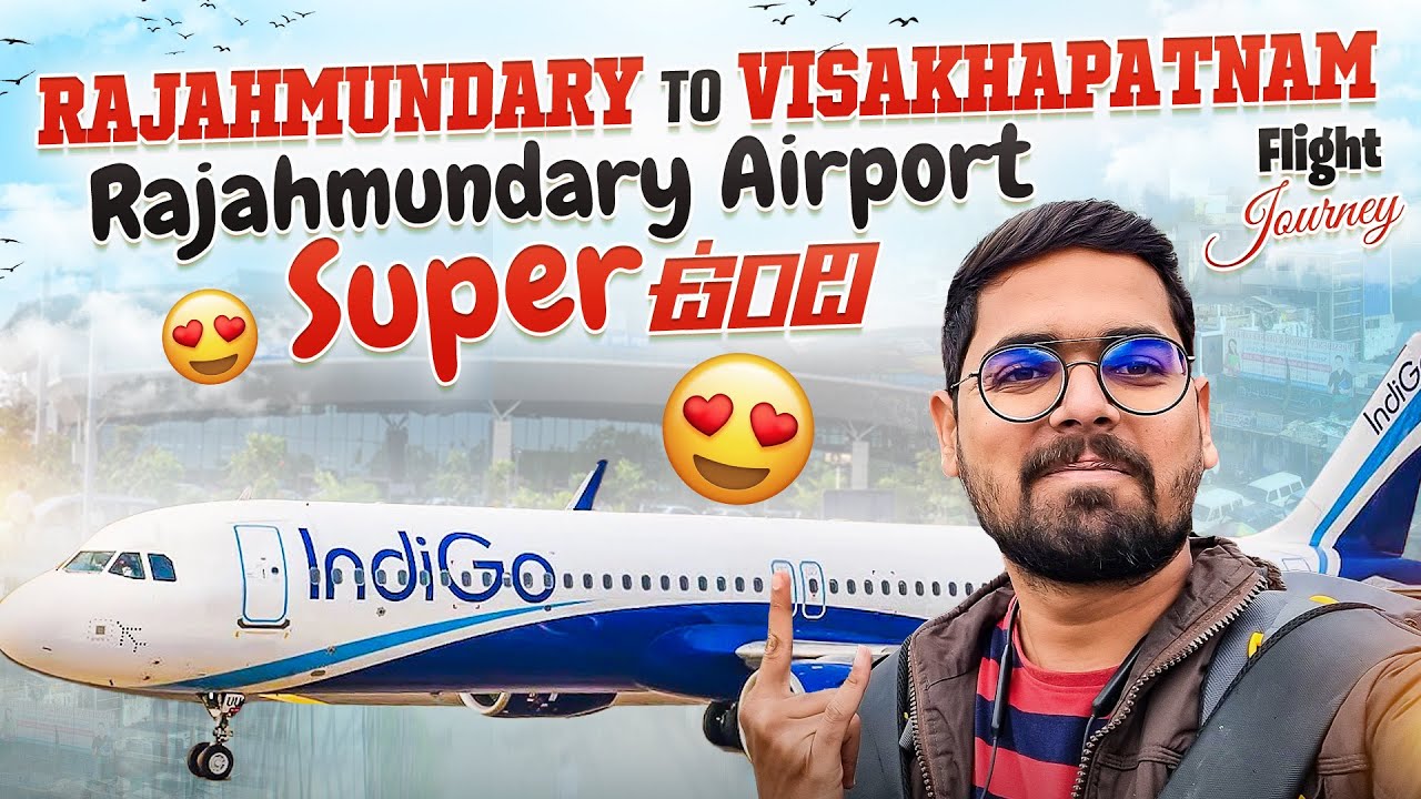 150Kms Flight లో ప్రయాణం || Rajahmundary To Visakhapatnam Flight Journey | IndianFlightSeries | Ep-6
