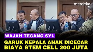 Wajah Tegang SYL, Garuk Kepala Dengar Anak Dicecar Terapi Stem Cell Rp200 Juta