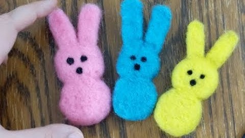 Needle Felted Fuzzies Mini Peeps Tutorial