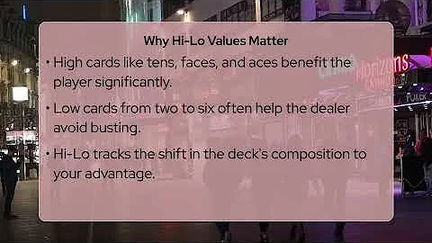 How Do Hi-Lo Card Values Work For Counting?