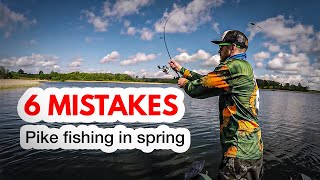 6 MISTAKES to avoid when fishing for pike in spring. Why you can't catch a pike in spring.