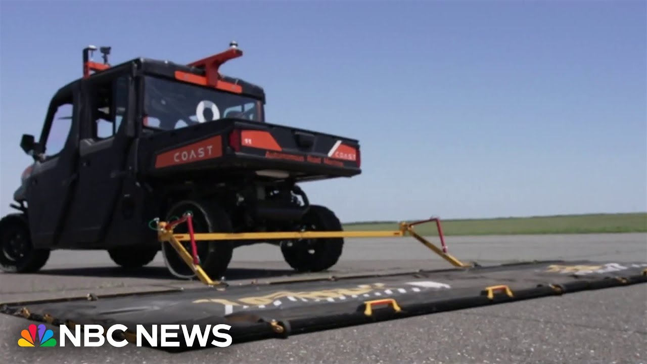 Researchers test new airport tarmac technology