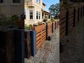 Building a Modern Garden Fence with Concrete Blocks and Pallets 🪵