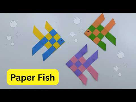 DIY Paper FISH  / Paper Crafts For School / Paper Craft / Easy Paper Fish Craft / paper fish