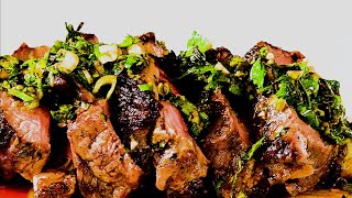 Grilled Butterflied Lamb Leg with Chermoula Sauce Butterflied Lamb Leg With Chermoula