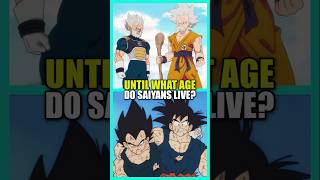 UNTIL WHAT AGE DO SAIYANS LIVE? #dragonball #dbz #dbs