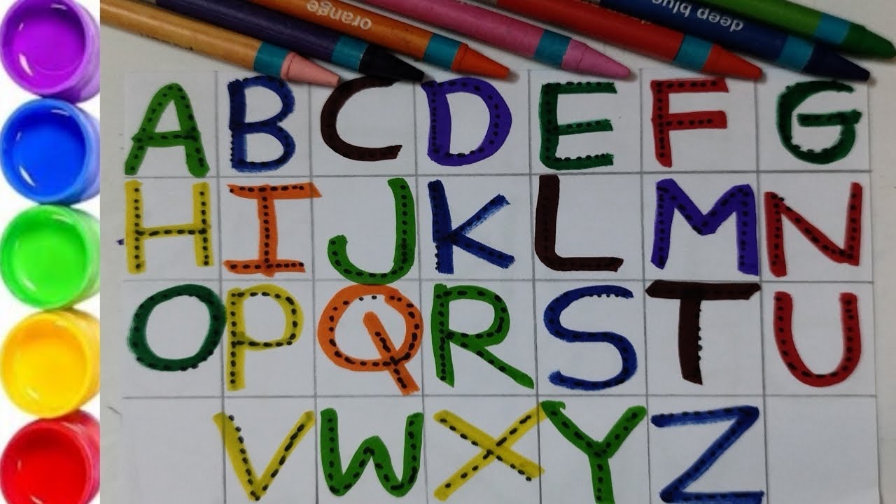 abcd, abcde, a for apple b for ball, alphabets, phonics song, write and ...