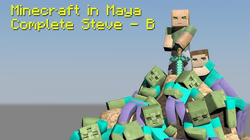 Minecraft in Maya 3D Animation Tutorial - Final Steps   Visibility Control
