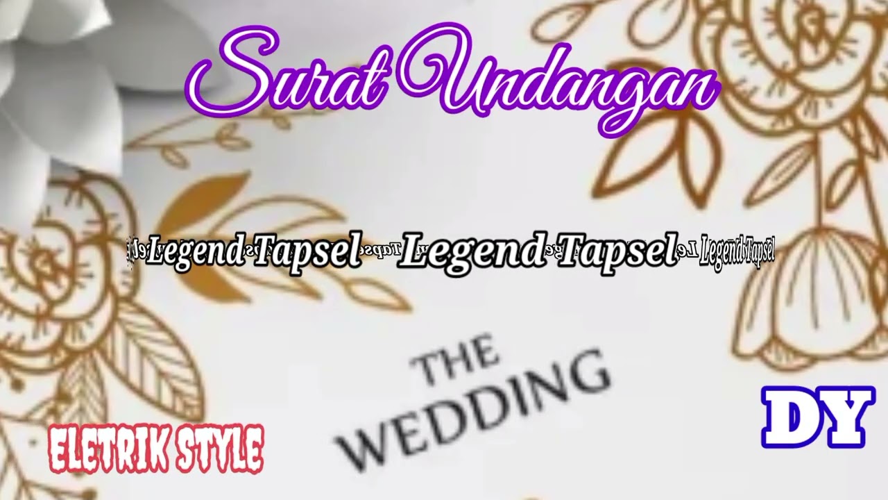 Lagu Tapsel- Surat Undangan