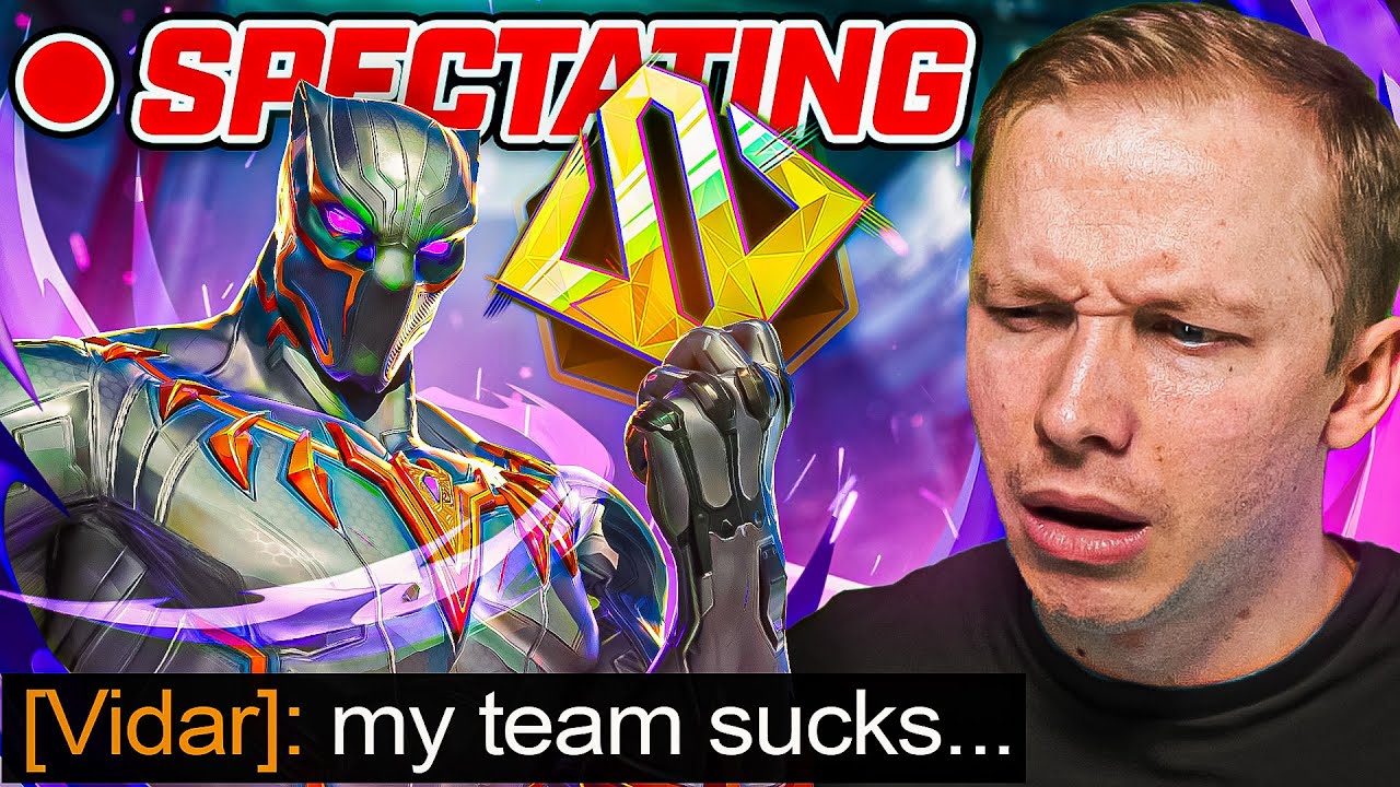 This Gold Black Panther Says His Teammates Are BOTS... So I Spectated Him