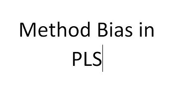 Common Method Bias (CMB) in PLS (partial least squares)
