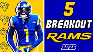 Top 5 LA Rams Ready to BREAKOUT in 2026! Los Angeles Rams Update!