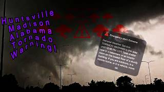 #Tornado 🌪 Warning ⚠️🌪 rotation in #HuntsvilleAlabama #MadisonAlabama Wall #Cloud ⛈️ Widescreen