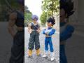 Goku, Vegeta, Trunks, Majin Buu in real life 😱 #shorts #goku