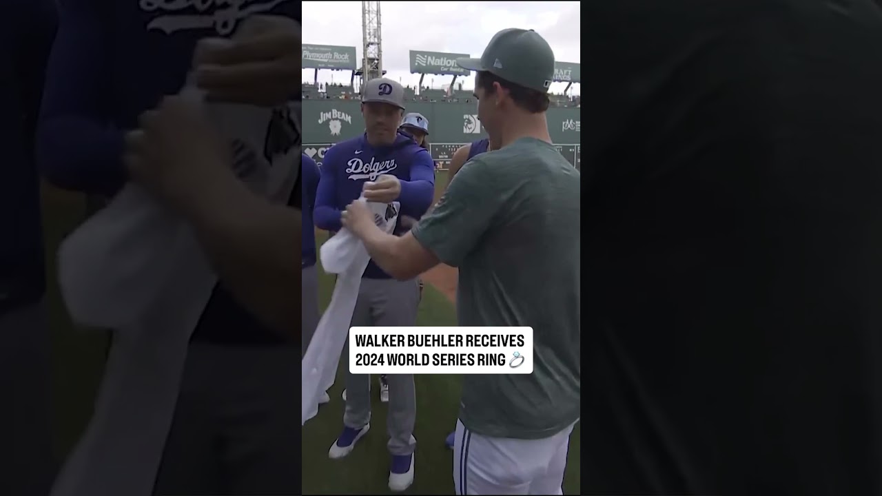 Walker Buehler receives 2024 World Series Ring 💍 