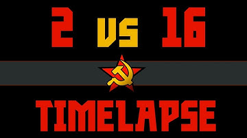 C&C Red Alert: 2 vs 16 "Hard Bots" [Timelapse]