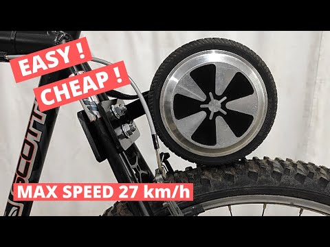 Building a very cheap e bike with hoverboard motor - easy conversion