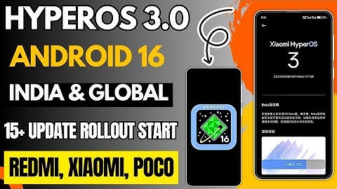 HyperOS 3.0 & Android 16 India & Global 15+ Update 1st Batch Rollout Start & India Upcoming Update 
