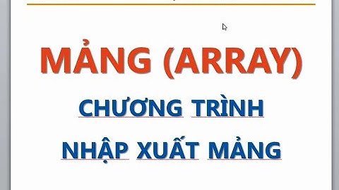 java1 Giới thiệu nhập xuất mảng lab3
