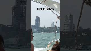 Taking a speed boat back to Pattaya travel thailand pattaya