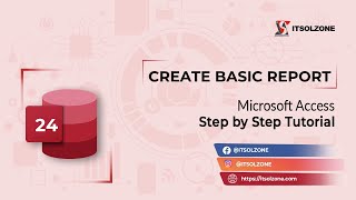 create basic report in microsoft access - step-by-step tutorial