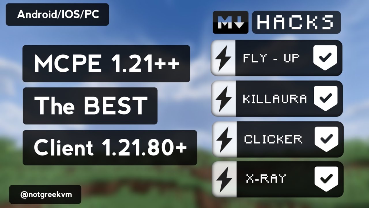 BEST Hack Client 1.21.80+ | For MCPE 1.21+ | Mod APK | Latest Version ...