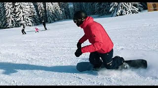 Snowboarding in Gstaad Switzerland