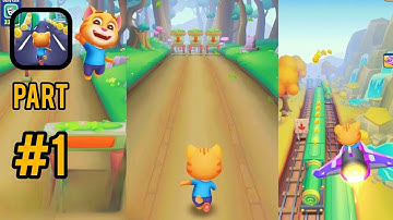 Running Pet Gameplay Walkthrough Part 1 Subway Cat Runner Game (iOS, Android)