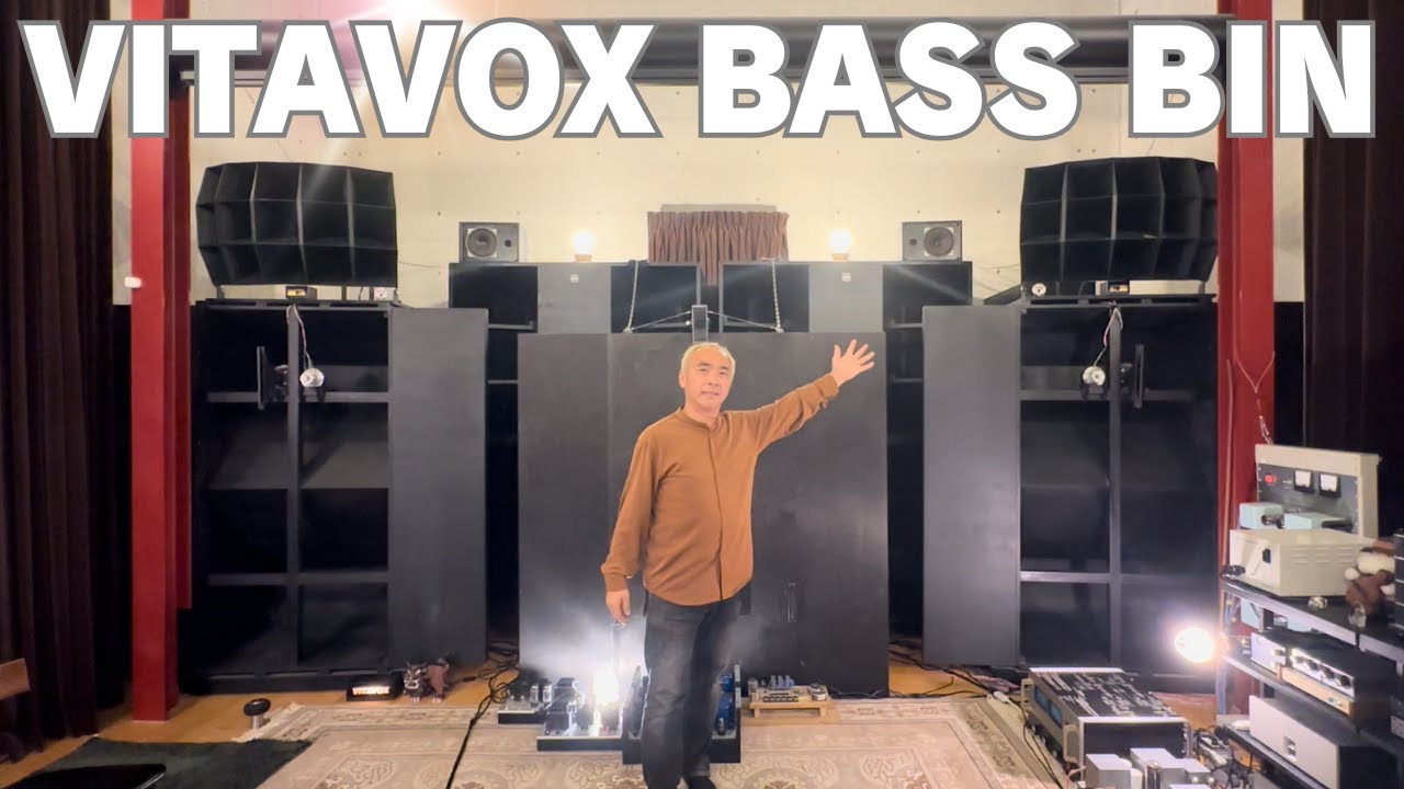 Massive VITAVOX Bass Bin System – Exploring the Power of Giant Vintage Audio!