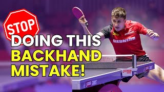 Fix Your Backhand Topspin Vs. Heavy Chop Table Tennis Tutorial