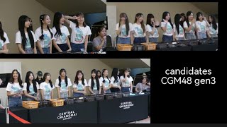 Candidate Cgm48 Gen3 ฉ่ำๆ สมการรอคอย #cgm48