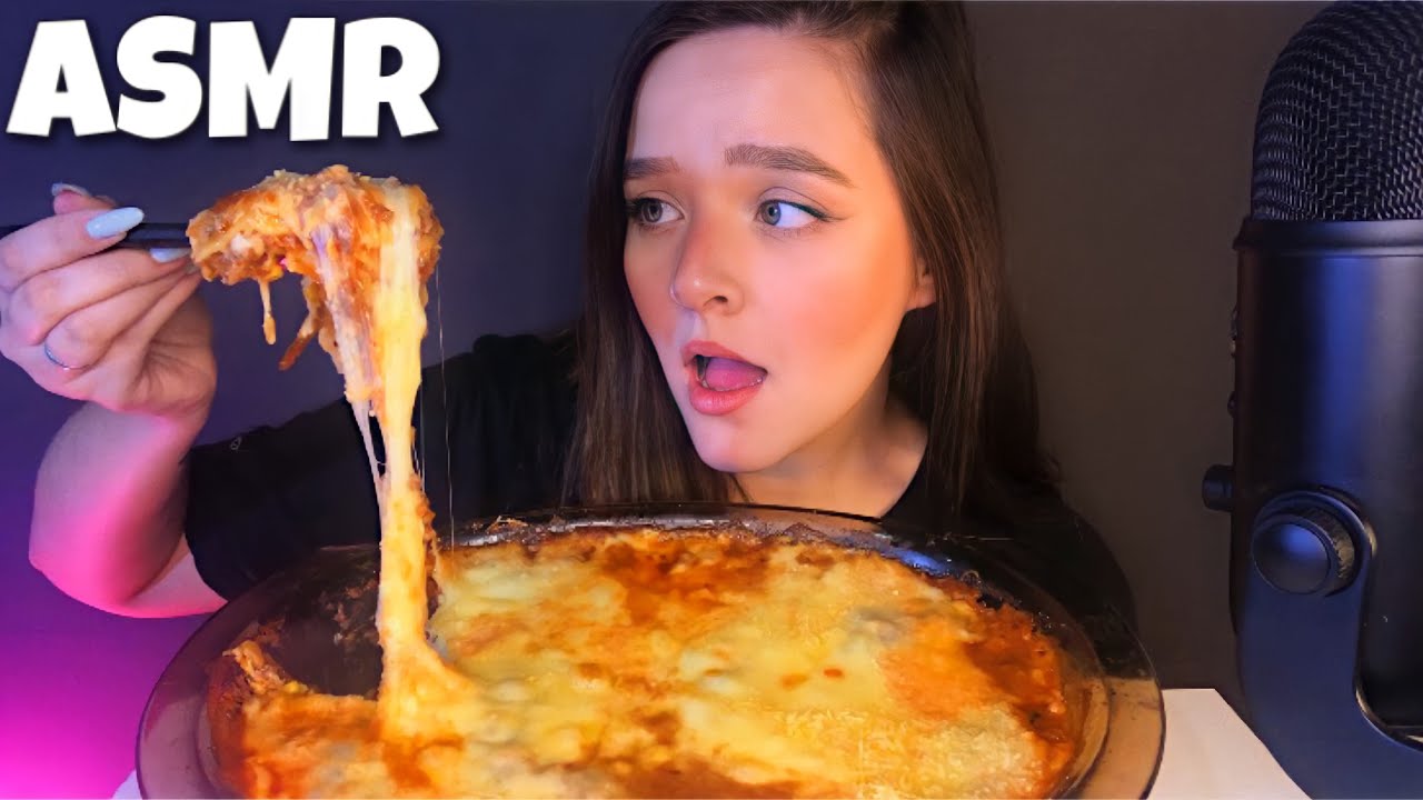 ASMR LASANHA ENORME COM MUITO QUEIJO 🧀 MUKBANG (SONS DE MASTIGAÇÃO) PTBR