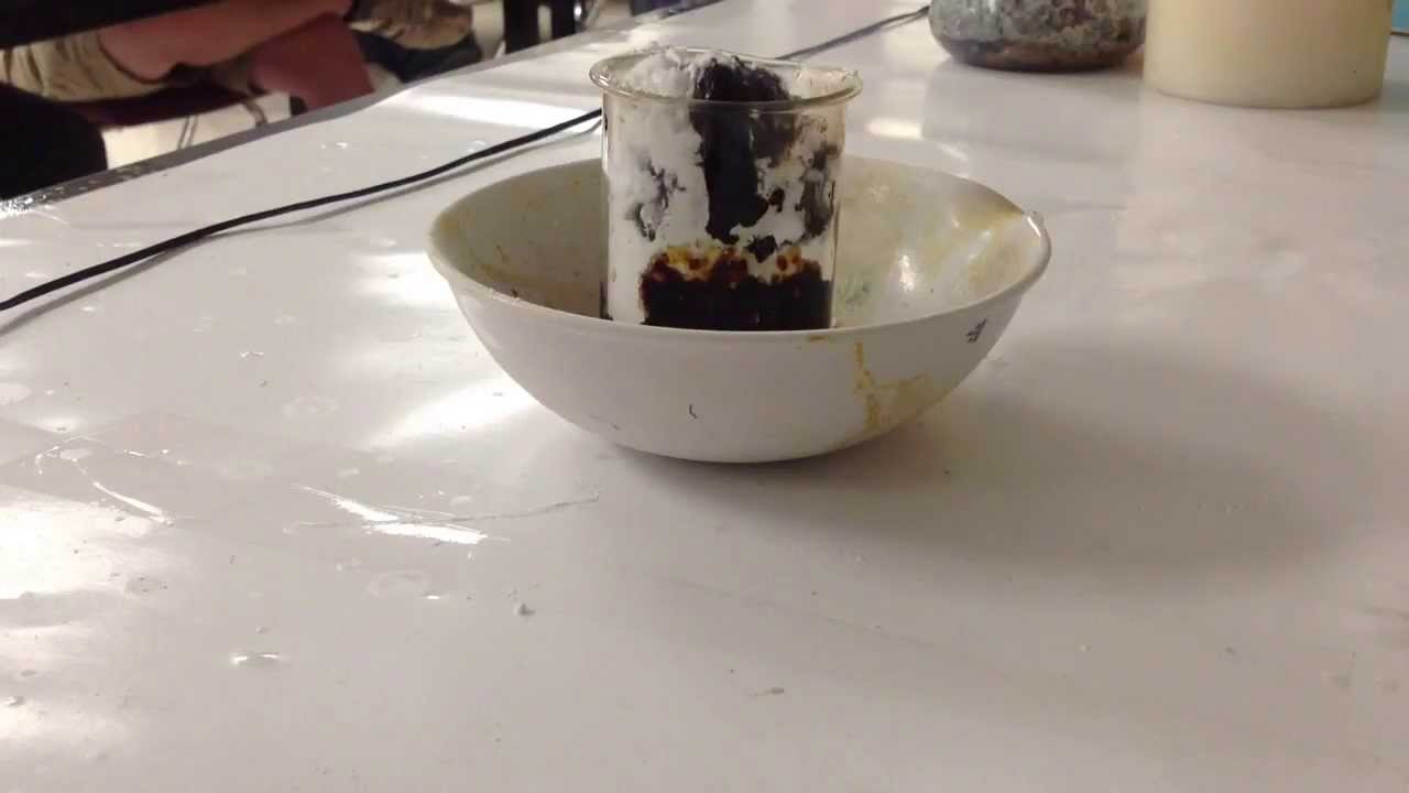 Powder sugar and con Sulfuric acid demo YouTube