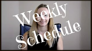 Weekly Schedule | Stay At Home Mom/Nanny Weekly Schedule | Stay At Home Mom/Nanny