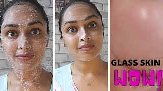 Glass Skin Facial with ONLY 3 Natural Ingredients In Lockdown | How to Get Flawless Glowing skin