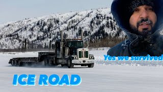 Survived the most dangerous roads in  world 🌎 #iceroadtruckers#trucking#vlog#dangerousroad#winter